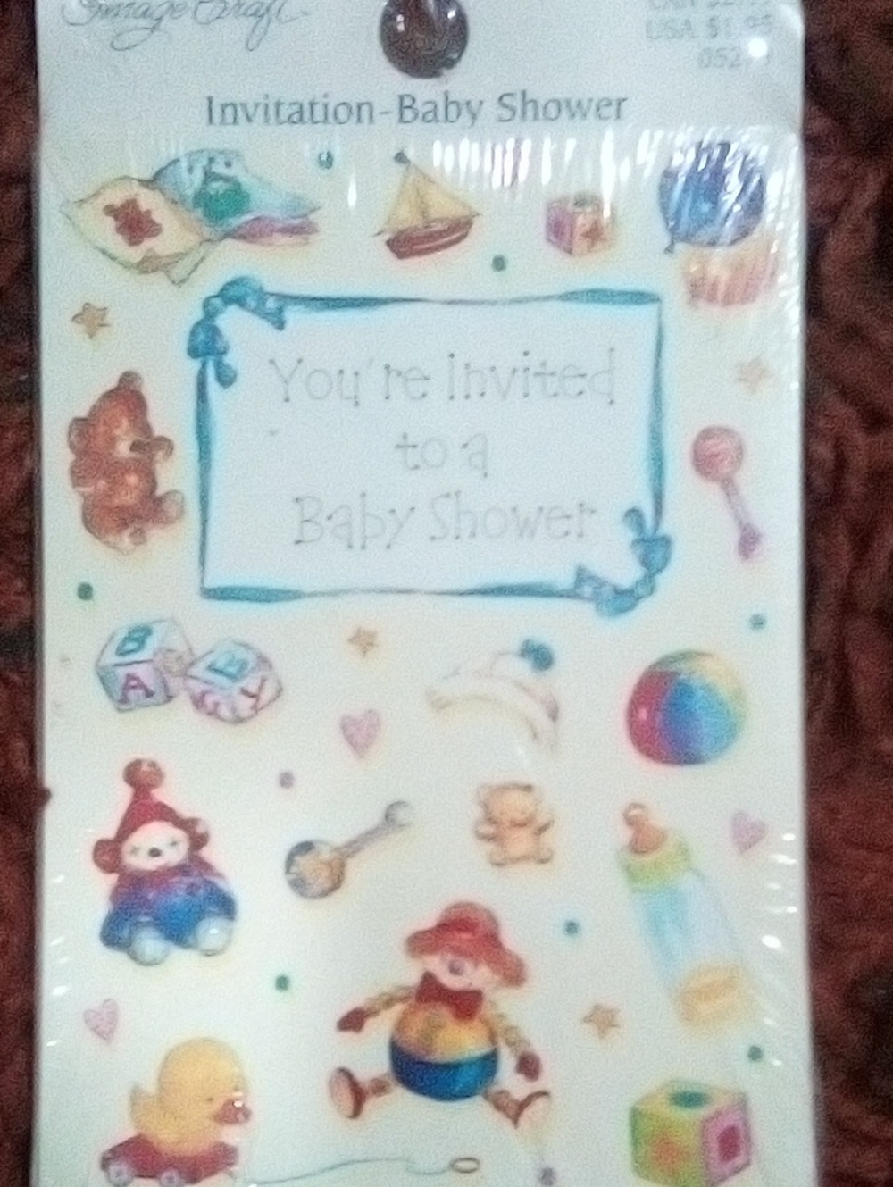 Baby Shower Invitation Stickers - Multicolor